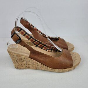 Crocs Women's Fashion Wedges Slide Sandal Platform Cocoa Brown US Size 8